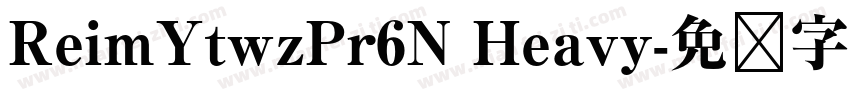 ReimYtwzPr6N Heavy字体转换